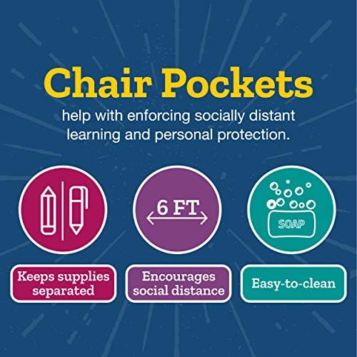 Really Good Stuff Early Childhood Deluxe Chair Pockets with Pencil Case