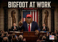 Bigfoot At Work Calendar 2027 Monthly Wall Calender 12 Month | American Made In The USA