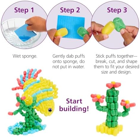 Colorations 3D Building Puffs - 402 Pieces