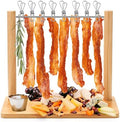 Bamboo 13 x 7.2 x 10.6 Inches Bacon Display Rack Wooden Bacon Tray
