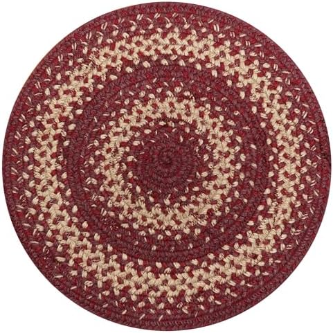Homespice Autumn Maple Jute Braided Placemats, Round 15" Set of 2
