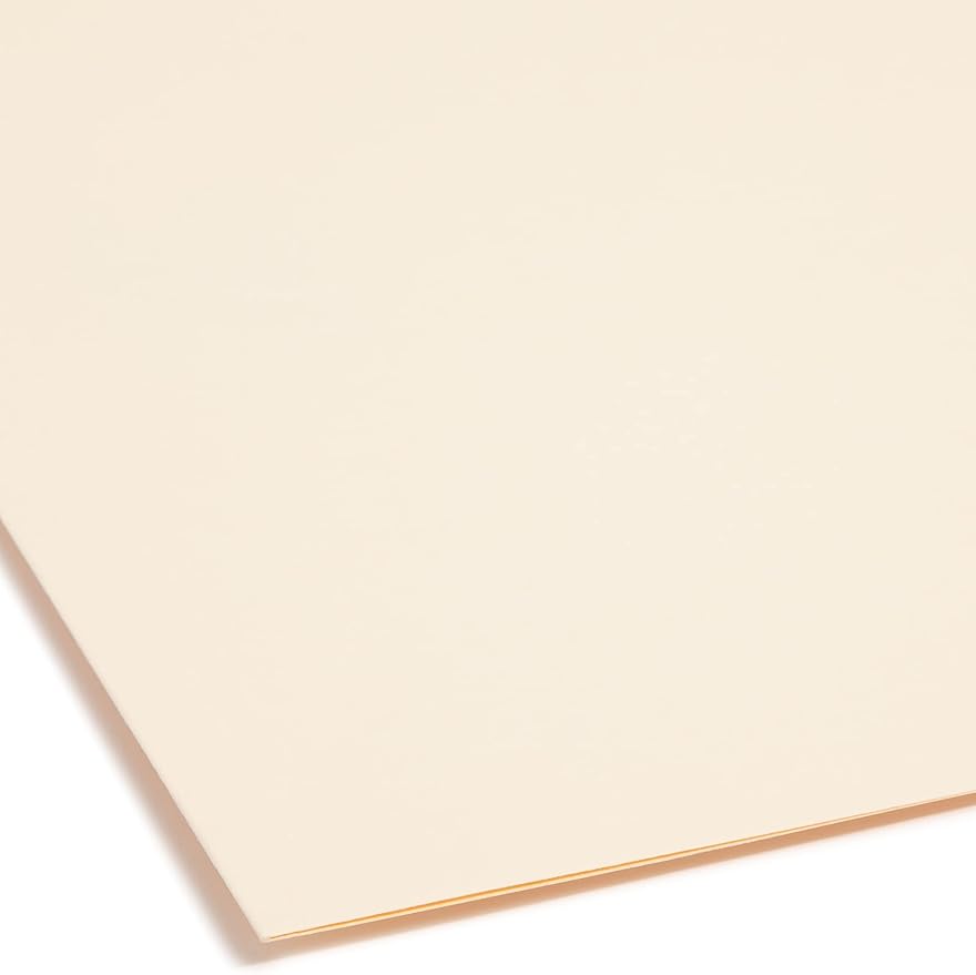 Smead Heavy-Duty Fastener File Folder, 2 Fasteners, 1/3-Cut Tab, Legal Size, Manila, 50 per Box (19600)