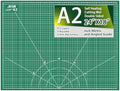 ArtAt Self Healing Cutting Mat: 18″x 24″ Green Double Sided, Non-Slip 5 Layers PVC Durable A2 Sewing Craft Mat for Rotary Cutter, Use for Quilting, Scrapbooking and Craft & Art Projects…