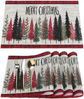 Placemats Set of 4 Washable Linen Place Mats Cloth Table Mats 12x18 Inch