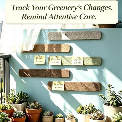 8 Pack Felt Wall Panels,Small Cork Board Strips Alternative,Bulletin Boards