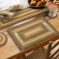 Homespice Russet Braided Table Runner Ideal as Dining Runner, Rect 11x36
