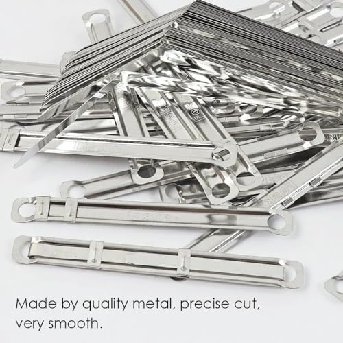 Pack of 50 Metal Paper Fasteners - Binding