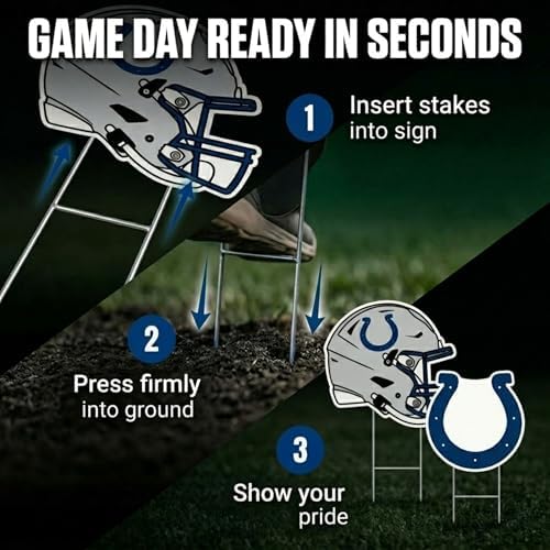 NFL Logo & Helmet 2 Pack Yard Sign Set