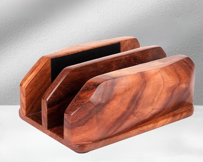 Width Adjustable Vertical Laptop Stand for Desk, Laptop Holder to Dock MacBook, MacBook Pro and Other Laptops, Versatile Vertical Laptop Docking Solutions - Indian Rosewood