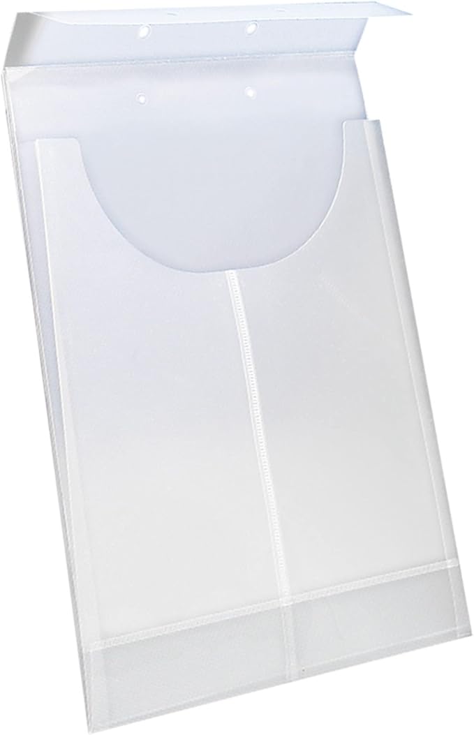 Smead Poly File Retention Jacket, 3/4" Expansion, Letter/Legal, Clear, 24 per Box (68191)