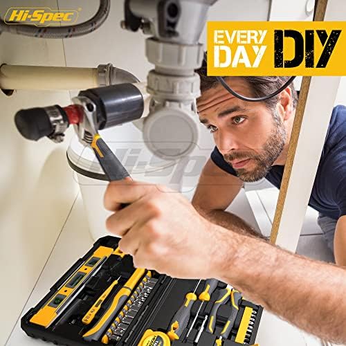 Hi-Spec Home Garage DIY Tool Kit Car Bike and Household Repairs with Case