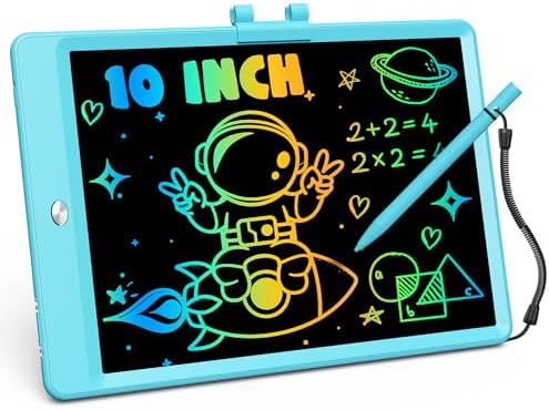 ORSEN LCD Writing Tablet 10 Inch, Colorful Doodle Board Drawing Pad for Kids, Toddler Toys for 3 4 5 6 7 8 Year Old Girls Boys Gifts (Blue)