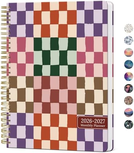 Monthly Planner 2026-2027, 18-Month Aesthetic Calendar, Jul 2026-Dec 2027