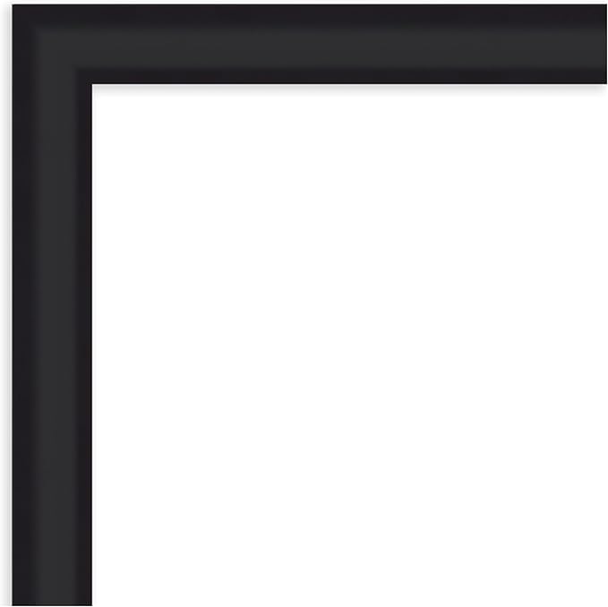 Amanti Art Black Framed Magnetic Board 23x35 Large Vision Board for use with Magnets, 100% Metal Sheet to Display Items as Office Decor or for Home Organization in mudroom, Kitchen or Kids Room