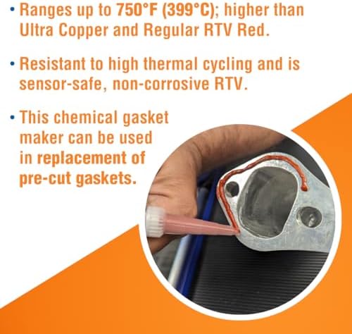 Permatex Optimum Red High Temperature Gasket Maker 13 oz