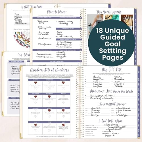 bloom daily planners HARDCOVER Planner 2026-2027 (8.5" x 11") Academic Year (July 2026 - July 2027) - 13 Months Task Goal Planner for Women - Monthly & Weekly Agenda Book - So Many Reasons to Be Happy