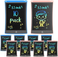 TEKFUN 10 Pack LCD Writing Tablet with Stylus, 8.5in Erasable Doodle Board Mess Free Drawing Pad for Kids, Car Trip Educational Toys Birthday Christmas Gift for 3 4 5 6 7 Girls Boys