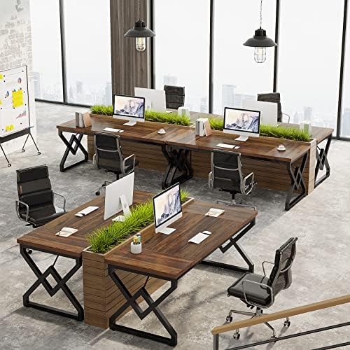 Tribesigns 63 inch Executive Desk, Industrial Computer Desk for Home Office