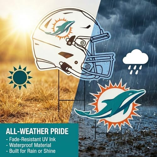 NFL Logo & Helmet 2 Pack Yard Sign Set