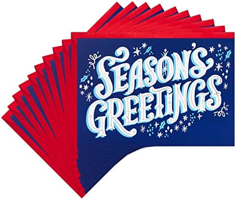 Hallmark Holiday Cards, Season's Greetings (10 Cards with Envelopes)