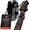 Gruv Gear Fret Wrap & Guitar Mute, Fretwrap for Acoustic, Electric & Bass | String Dampener Recording, Tapping & Practice Accessory (1 Pack, Large Bandana Black, Fits 6 String Bass, 8 String Guitar)