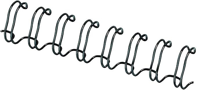 Fellowes Wire Binding Spines, 1/2 Inch Diameter, Black, 100 Sheets, 25 Pack (5255401)