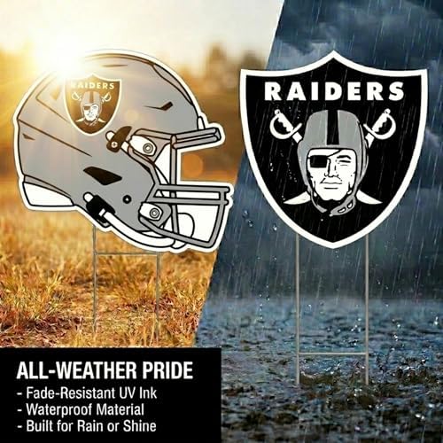 NFL Logo & Helmet 2 Pack Yard Sign Set