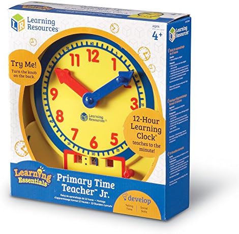 Learning Resources Primary Time Teacher Jr. 12 Hour Learning Clock