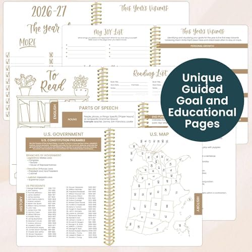 Daisy by bloom daily planners 2026-2027 Academic Year Student Planner (July 2026 - July 2027) - Elementary Through Middle School Calendar Agenda Book - 7” x 9" - Bows