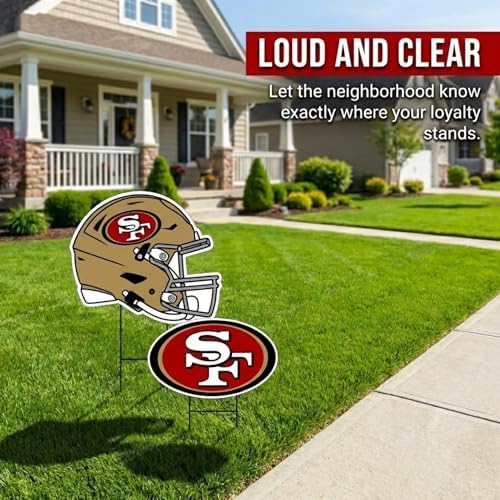 NFL Logo & Helmet 2 Pack Yard Sign Set