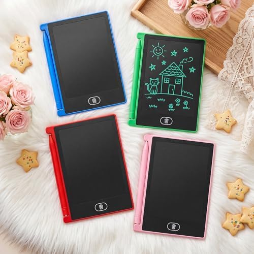 Zhehao 32 Pcs LCD Writing Tablet for Kid Mini Doodle Board,Pink Series