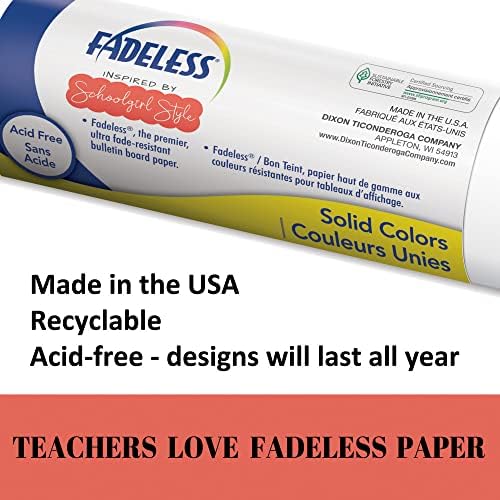 Fadeless Schoolgirl Style Bulletin Board Paper, Fade Resistant