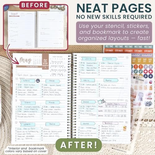 bloom daily planners 2027 Planner (January - December 2027) - Weekly & Monthly Softcover Planner for Women - Calendar Year Inspirational Agenda Book with Stickers - 5.5" x 8.25" - A New Day