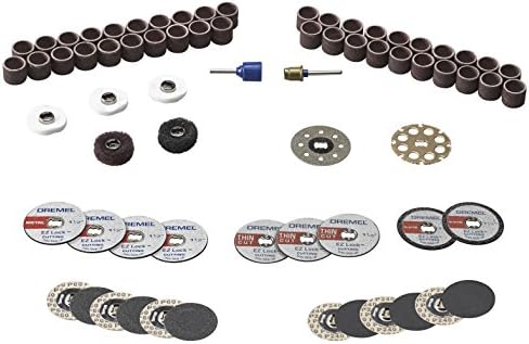 Dremel EZ725 70-Piece All-Purpose Rotary Tool Accessory Set With Storage Kit - EZ-Lock And EZ Drum For Faster Accessory Changes - Perfect for Cutting, Polishing, Cleaning, And Sanding
