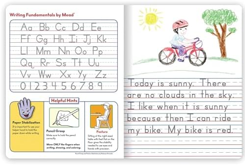 Mead Primary Journal Creative Story Tablet Composition Notebook, 7.5" x 9.75", Grades K-2, 100 Sheets, Red (489903-ECM)