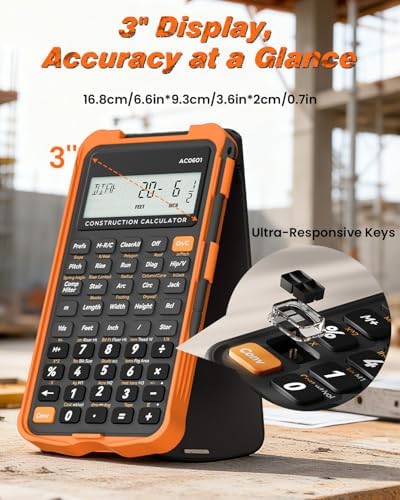 ROATEE Construction Calculator with Notepad for Contractor Home Project