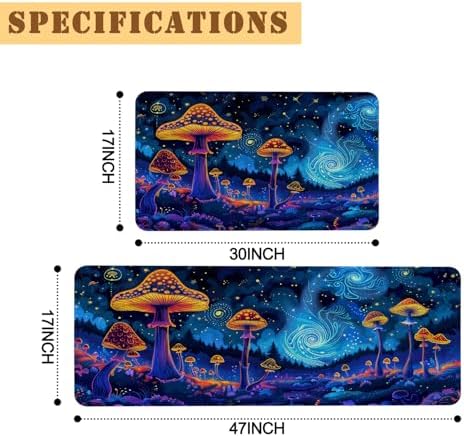 Kitchen Rugs and Mats Set of 2,Floor Mats for Home Kitchen Decor Mat