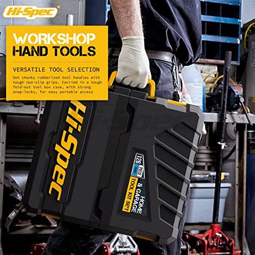 Hi-Spec Home Garage Mechanics DIY Tool Kit Handyman Auto Car with Toolbox
