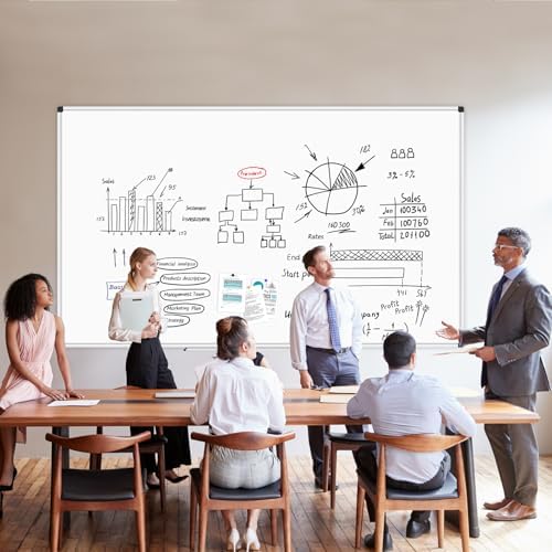 XBoard Magnetic Dry Erase Board 96 x 48 Inches Wall-Mounted