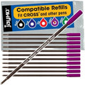 Replacement for Cross 8511/8513/8515 - Ballpoint Pen Refill - 12 Purple