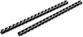Mead CombBind Binding Spines/Spirals/Coils/Combs, 1/2", 85 Sheet Capacity, Black, 125 Pack (4000134)