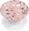 PopSockets Adhesive Phone Grip, Holder- Terrazo Clay | Secure Comfortable Hold, Anti-Drop, Kickstand, Pink, Girly, Women
