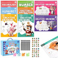 8 Books Magic Grooved Writing Practice, Tiny Thinkers Reusable Indented Handwriting Practice for Kids 3-5