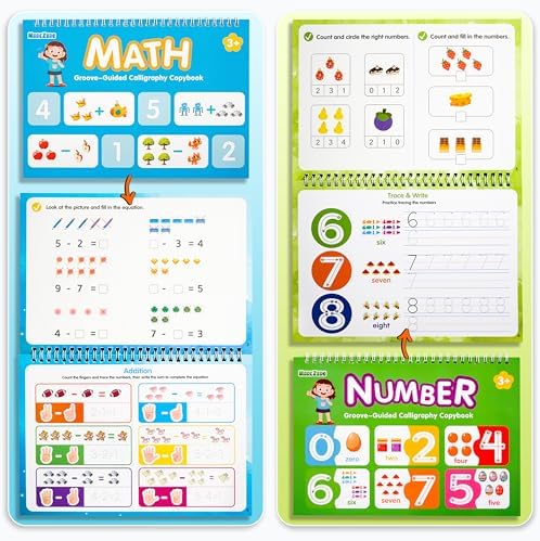 MarcZero Magic Grooved Writing Practice Books for Kids Ages 3-8