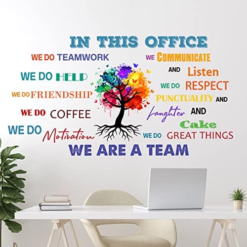 Chinco Office Decorations for Work, Teamwork Motivational Quotes Stickers