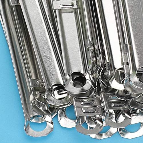 Aramox 50pcs Paper Fasteners, Metal Binding Clamps for A4 Paper, 350 Sheets Capacity, Perfect for Office and School Use
