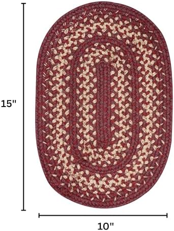 Homespice Autumn Maple Jute Braided Table Mats, Oval 10x15 Set of 4