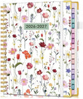 Academic Planner 2026-2027, 18 Months Weekly and Monthly Hardcover Planner, July 2026 - December 2027, 8.5" x 11" A4 Large Daily Calendar Planner Book with Tabs, Spiral College School Agenda Organizer for Student Teacher, Garden