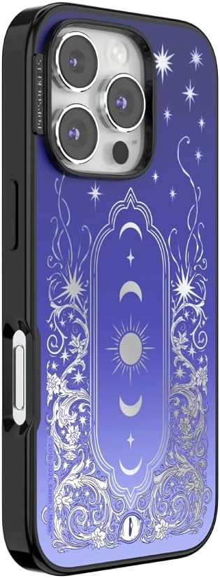 PopSockets iPhone 16 Pro Phone Case with MagSafe, Wireless Charging Compatible, Bookish - Mirror Curse Breaker
