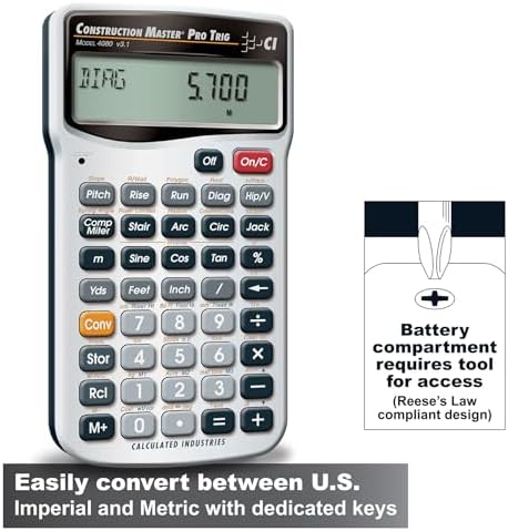 Calculated Industries 4080 Construction Master Pro Trig Calculator